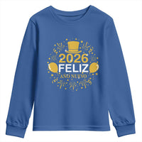 Spanish Mexican New Year 2026 Youth Sweatshirt Feliz Ano Nuevo NYE Party - Wonder Print Shop