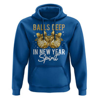 Funny New Year Disco Ball Hoodie Balls Deep In New Year Spirit - Wonder Print Shop