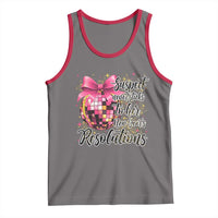 Funny Suspect Never Sticks To Her New Years Resolutions Tank Top Coquette Disco Ball - Wonder Print Shop