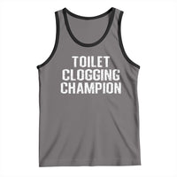 Toilet Clogging Champion Tank Top Funny Meme - Wonder Print Shop