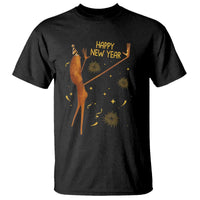 Funny Marcus The Worm New Year T Shirt Happy New Year NYE Party Firework - Wonder Print Shop