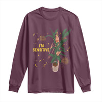 Funny Marcus The Worm New Year Long Sleeve Shirt I Am Sensitive NYE Party Firework - Wonder Print Shop
