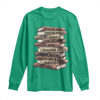 Black History Month African American Leaders Teacher Book Lover Long Sleeve Shirt