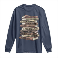 Black History Month African American Leaders Teacher Book Lover Long Sleeve Shirt