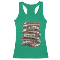 Black History Month African American Leaders Teacher Book Lover Racerback Tank Top