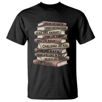 Black History Month African American Leaders Teacher Book Lover T Shirt