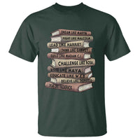 Black History Month African American Leaders Teacher Book Lover T Shirt