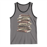 Black History Month African American Leaders Teacher Book Lover Tank Top
