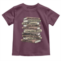 Black History Month African American Leaders Teacher Book Lover Toddler T Shirt