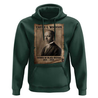 Carter G Woodson Hoodie Father Of Black History Month Old Paper Graphic