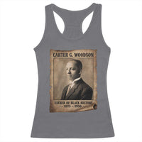 Carter G Woodson Racerback Tank Top Father Of Black History Month Old Paper Graphic