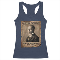 Carter G Woodson Racerback Tank Top Father Of Black History Month Old Paper Graphic