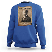 Carter G Woodson Sweatshirt Father Of Black History Month Old Paper Graphic