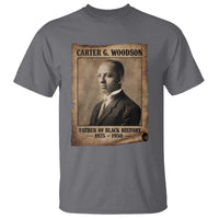 Carter G Woodson T Shirt Father Of Black History Month Old Paper Graphic