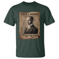 Carter G Woodson T Shirt Father Of Black History Month Old Paper Graphic