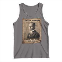 Carter G Woodson Tank Top Father Of Black History Month Old Paper Graphic