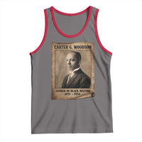 Carter G Woodson Tank Top Father Of Black History Month Old Paper Graphic