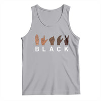 Black Asl Sign Language Hands Signs African American Month Tank Top