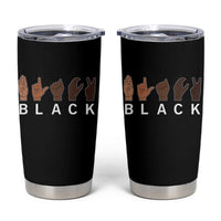 Black Asl Sign Language Hands Signs African American Month Tumbler Cup
