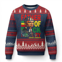 Carter G Woodson Ugly Christmas Sweater Father Of Black History Month