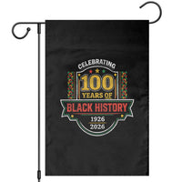 Celebrating 100 Years Of Black History Garden Flag Beginning 1926 Centennial African American Month