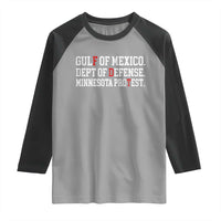 Gulf Of Mexico Dept Of Defense Minnesota Raglan Shirt Funny Political American Pride