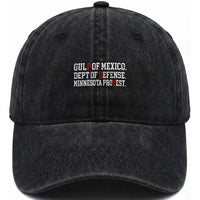 Gulf Of Mexico Dept Of Defense Minnesota Washed Cotton Baseball Cap Funny Political American Pride