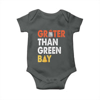 Funny Greater Than Green Bay Cheese Grate Baby Onesie