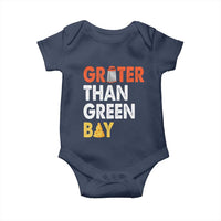 Funny Greater Than Green Bay Cheese Grate Baby Onesie