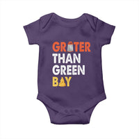 Funny Greater Than Green Bay Cheese Grate Baby Onesie