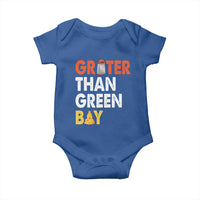 Funny Greater Than Green Bay Cheese Grate Baby Onesie