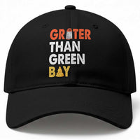 Funny Greater Than Green Bay Cheese Grate Baseball Cap
