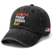 Funny Greater Than Green Bay Cheese Grate Washed Cotton Baseball Cap