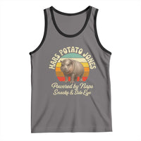 Funny Mars Potato Jones Tank Top Powered by Naps Snacks Side Eye Pygmy Hippo