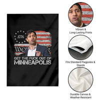 Get The Fuck Out Of Minneapolis Garden Flag Mayor Resistance Protest Jacob Political