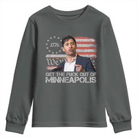 Get The Fuck Out Of Minneapolis Youth Sweatshirt Mayor Resistance Protest Jacob Political