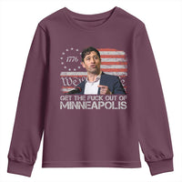 Get The Fuck Out Of Minneapolis Youth Sweatshirt Mayor Resistance Protest Jacob Political