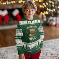 I Will Take My Whiskey Neat Because Fuck Ice Ugly Christmas Sweater Funny Political Drinking