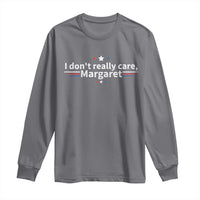 Funny JD Vance 2025 I Don't Really Care Margaret Long Sleeve Shirt Vintage USA Flag Star