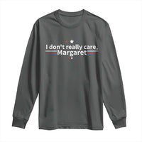 Funny JD Vance 2025 I Don't Really Care Margaret Long Sleeve Shirt Vintage USA Flag Star