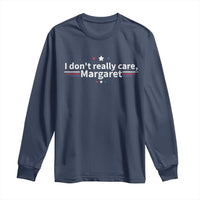 Funny JD Vance 2025 I Don't Really Care Margaret Long Sleeve Shirt Vintage USA Flag Star