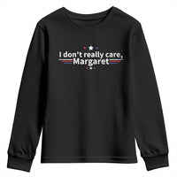 Funny JD Vance 2025 I Don't Really Care Margaret Youth Sweatshirt Vintage USA Flag Star