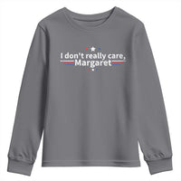 Funny JD Vance 2025 I Don't Really Care Margaret Youth Sweatshirt Vintage USA Flag Star