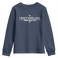 Funny JD Vance 2025 I Don't Really Care Margaret Youth Sweatshirt Vintage USA Flag Star