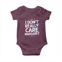 Funny JD Vance 2025 I Don't Really Care Margaret Baby Onesie Star