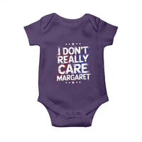 Funny JD Vance 2025 I Don't Really Care Margaret Baby Onesie Star