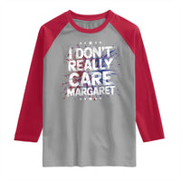 Funny JD Vance 2025 I Don't Really Care Margaret Raglan Shirt Star