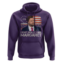 Funny JD Vance 2025 I Don't Really Care Margaret Hoodie Vintage Betsy Ross Flag