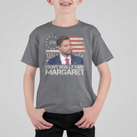 Funny JD Vance 2025 I Don't Really Care Margaret T Shirt For Kid Vintage Betsy Ross Flag