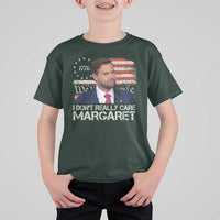 Funny JD Vance 2025 I Don't Really Care Margaret T Shirt For Kid Vintage Betsy Ross Flag